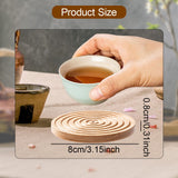 Maxbell Wood Coaster Round Kitchen Decoration Non Slip Home Decor Table Mat 1 Piece