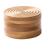 Maxbell Wood Coaster Round Kitchen Decoration Non Slip Home Decor Table Mat 6 Piece