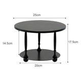 Maxbell Cake Stand 2 Tier Iron Serving Tray for Birthdays Anniversaries Baby Showers black