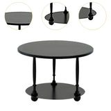 Maxbell Cake Stand 2 Tier Iron Serving Tray for Birthdays Anniversaries Baby Showers black