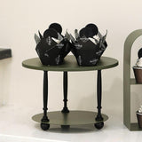 Maxbell Cake Stand 2 Tier Iron Serving Tray for Birthdays Anniversaries Baby Showers green