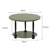 Maxbell Cake Stand 2 Tier Iron Serving Tray for Birthdays Anniversaries Baby Showers green
