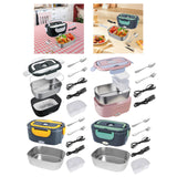 Maxbell Electric Lunch Box Convenient Food Heater Food Warmer for Outdoor Car Office Black White