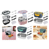 Maxbell Electric Lunch Box Convenient Food Heater Food Warmer for Outdoor Car Office Black White