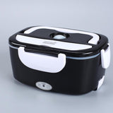 Maxbell Electric Lunch Box Convenient Food Heater Food Warmer for Outdoor Car Office Black White