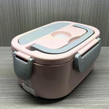 Maxbell Electric Lunch Box Convenient Food Heater Food Warmer for Outdoor Car Office Pink Gray