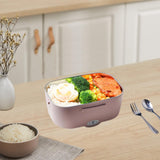 Maxbell Electric Lunch Box Convenient Food Heater Food Warmer for Outdoor Car Office Pink Gray