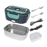 Maxbell Electric Lunch Box Convenient Food Heater Food Warmer for Outdoor Car Office Gray Green