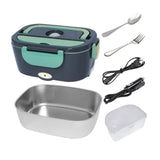 Maxbell Electric Lunch Box Convenient Food Heater Food Warmer for Outdoor Car Office Gray Green