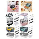 Maxbell Electric Lunch Box Versatile Portable Lunch Container for Outdoor Car Office Black White