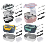 Maxbell Electric Lunch Box Versatile Portable Lunch Container for Outdoor Car Office Black White