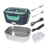 Maxbell Electric Lunch Box Versatile Portable Lunch Container for Outdoor Car Office Gray Green