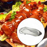 Maxbell Stainless Steel Serving Tray Large Metal for Restaurant Banquet Entertaining Argent