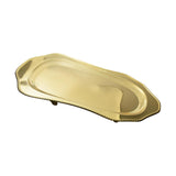 Maxbell Stainless Steel Serving Tray Large Metal for Restaurant Banquet Entertaining Gold