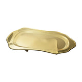 Maxbell Stainless Steel Serving Tray Large Metal for Restaurant Banquet Entertaining Gold