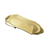 Maxbell Stainless Steel Serving Tray Large Metal for Restaurant Banquet Entertaining Gold