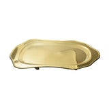 Maxbell Stainless Steel Serving Tray Large Metal for Restaurant Banquet Entertaining Gold