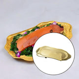 Maxbell Stainless Steel Serving Tray Large Metal for Restaurant Banquet Entertaining Gold