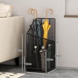 Maxbell Umbrella Drain Stand Large Capacity Umbrella Holder for Porch Office black