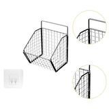 Maxbell Grid Storage Baskets Wall Mount Metal Wire Basket for Kitchen Laundry Pantry 1 Grid