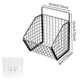 Maxbell Grid Storage Baskets Wall Mount Metal Wire Basket for Kitchen Laundry Pantry 1 Grid