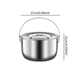 Maxbell Cooking Pot Multipurpose Soup Pot Camping Pot for Cooking Commercial Camping 2.5L
