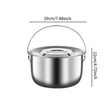 Maxbell Cooking Pot Multipurpose Soup Pot Camping Pot for Cooking Commercial Camping 3.0L