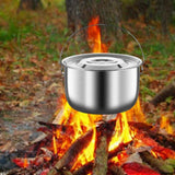 Maxbell Cooking Pot Multipurpose Soup Pot Camping Pot for Cooking Commercial Camping 3.0L