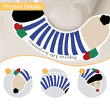 Maxbell Bath Mat Toilet Rug Home Kitchen Nonslip Patio Bathroom Rug Blue White
