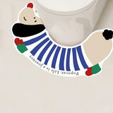 Maxbell Bath Mat Toilet Rug Home Kitchen Nonslip Patio Bathroom Rug Blue White