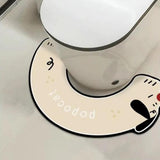 Maxbell Bath Mat Toilet Rug Home Kitchen Nonslip Patio Bathroom Rug Beige