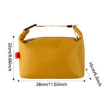 Maxbell Insulated Lunch Box Leakproof Food Storage Handbag for Hiking Outdoor Travel Yellow