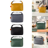 Maxbell Insulated Lunch Box Leakproof Food Storage Handbag for Hiking Outdoor Travel Yellow