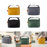 Maxbell Insulated Lunch Box Leakproof Food Storage Handbag for Hiking Outdoor Travel Yellow