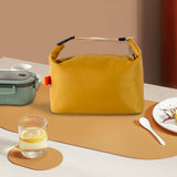 Maxbell Insulated Lunch Box Leakproof Food Storage Handbag for Hiking Outdoor Travel Yellow
