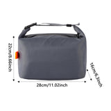 Maxbell Insulated Lunch Box Leakproof Food Storage Handbag for Hiking Outdoor Travel Gray