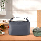 Maxbell Insulated Lunch Box Leakproof Food Storage Handbag for Hiking Outdoor Travel Gray