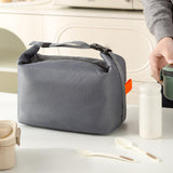 Maxbell Insulated Lunch Box Leakproof Food Storage Handbag for Hiking Outdoor Travel Gray