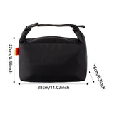 Maxbell Insulated Lunch Box Leakproof Food Storage Handbag for Hiking Outdoor Travel Black