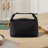 Maxbell Insulated Lunch Box Leakproof Food Storage Handbag for Hiking Outdoor Travel Black