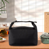 Maxbell Insulated Lunch Box Leakproof Food Storage Handbag for Hiking Outdoor Travel Black