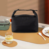 Maxbell Insulated Lunch Box Leakproof Food Storage Handbag for Hiking Outdoor Travel Black