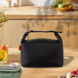 Maxbell Insulated Lunch Box Leakproof Food Storage Handbag for Hiking Outdoor Travel Black