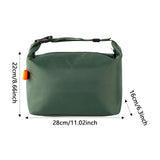 Maxbell Insulated Lunch Box Leakproof Food Storage Handbag for Hiking Outdoor Travel Green