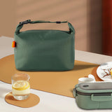 Maxbell Insulated Lunch Box Leakproof Food Storage Handbag for Hiking Outdoor Travel Green