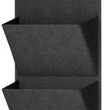 Maxbell 2 Pieces over The Door Shoe Organizer Deep Pockets Door Shoe Rack for Towels black