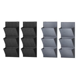 Maxbell 2 Pieces over The Door Shoe Organizer Deep Pockets Door Shoe Rack for Towels black