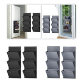 Maxbell 2 Pieces over The Door Shoe Organizer Deep Pockets Door Shoe Rack for Towels black