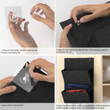 Maxbell 2 Pieces over The Door Shoe Organizer Deep Pockets Door Shoe Rack for Towels black