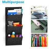 Maxbell 2 Pieces over The Door Shoe Organizer Deep Pockets Door Shoe Rack for Towels black